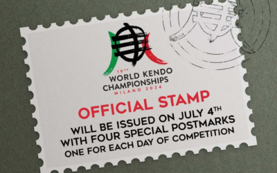 Stamp dedicated to the Kendo World Championships